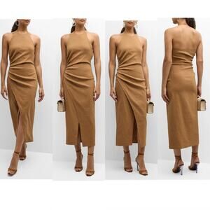 A.L.C. Sylvie Halter Midi Dress Color Acacia 10
